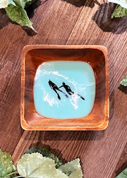 Scuba Couple Square Bowl