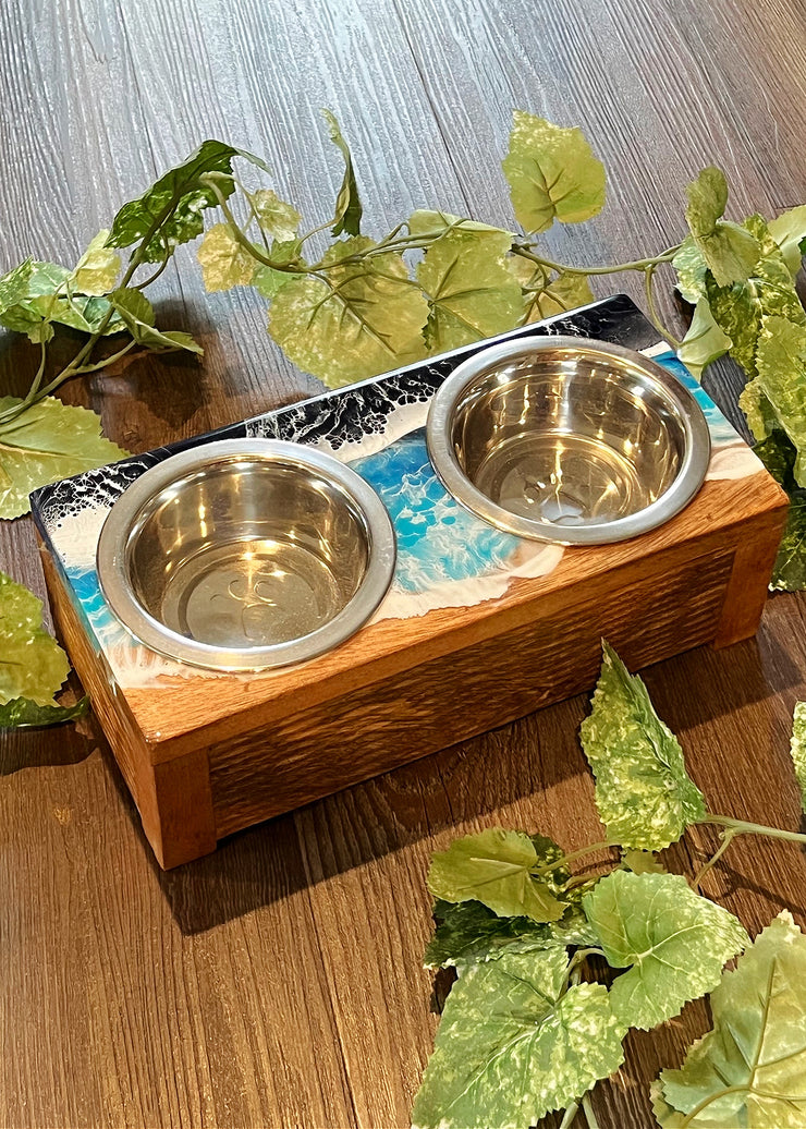 Turquoise Ombre Small Pet Bowl