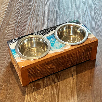 Turquoise Ombre Small Pet Bowl