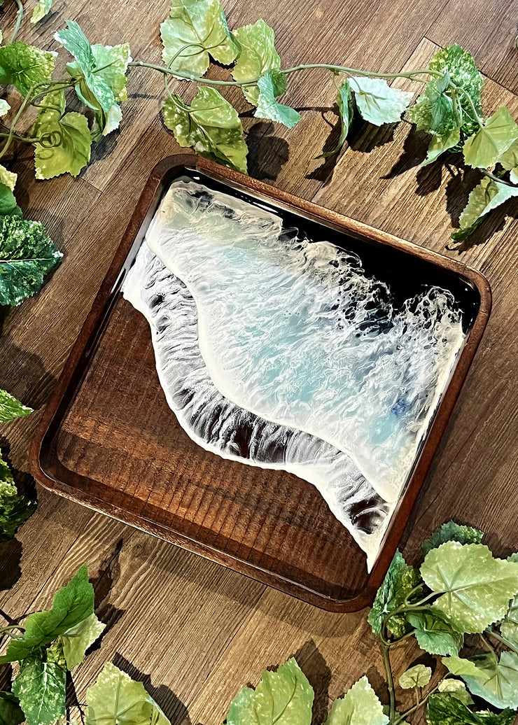 Elegant Ocean Serving Tray