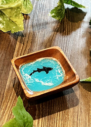 Shark Turquoise Trinket Bowl