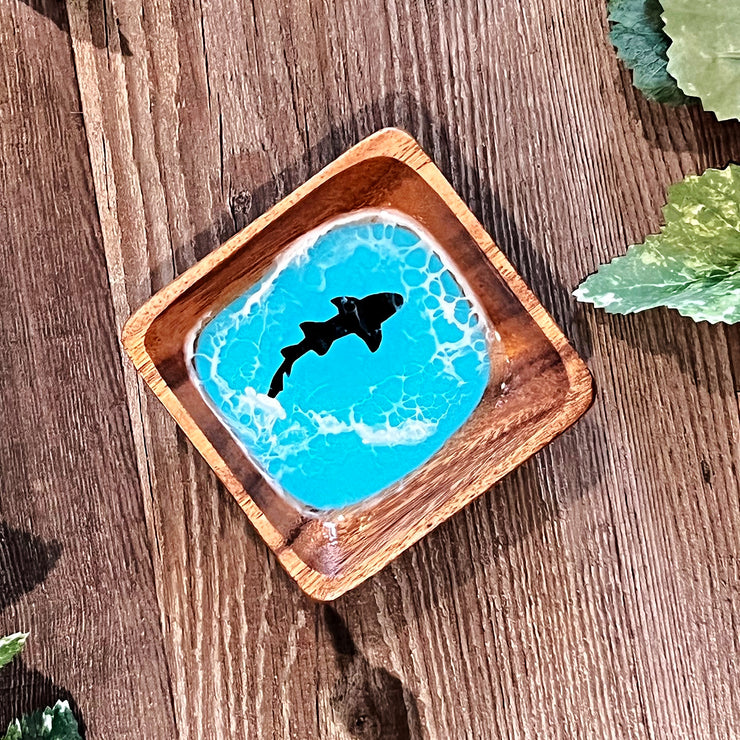 Shark Turquoise Trinket Bowl