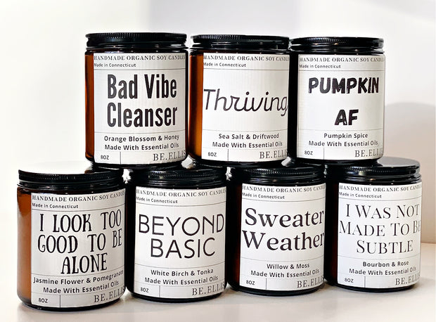 Personalized Label Candles